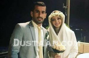 احسان حاج صفی ازدواج کرد / عکس وی و همسرش