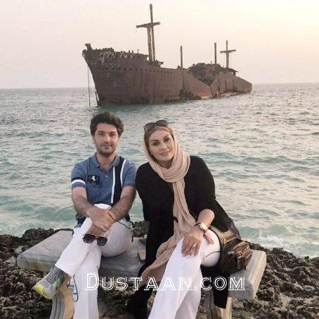 امیرحسین مدرس و همسرش بهار بهاردوست در جزیره کیش