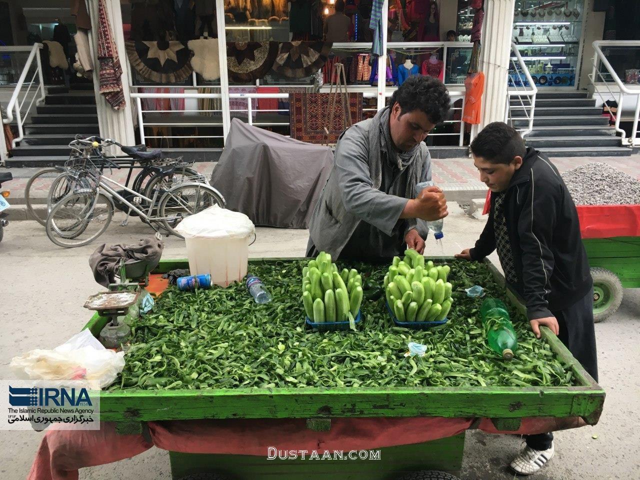  فروش خیار پوست‌کنده در کابل!