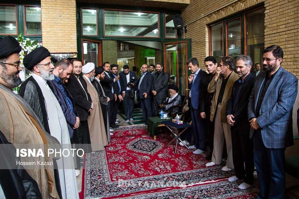 مراسم ترحیم همسر آیت الله علم الهدی/تصاویر