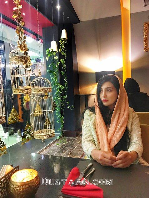 مریم معصومی در یک رستوران لاکچری