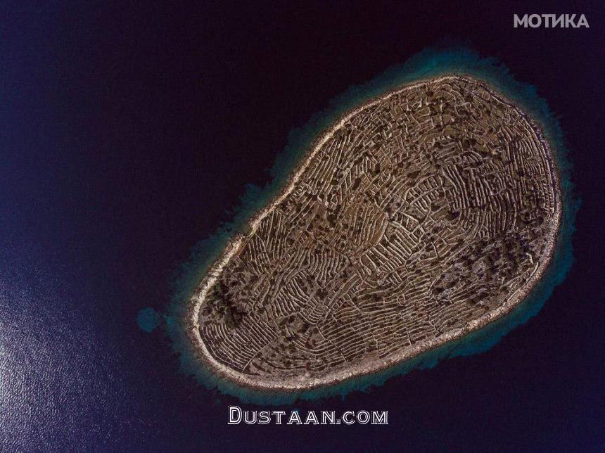 عکس: جزیره ایی که شبیه اثرانگشت است