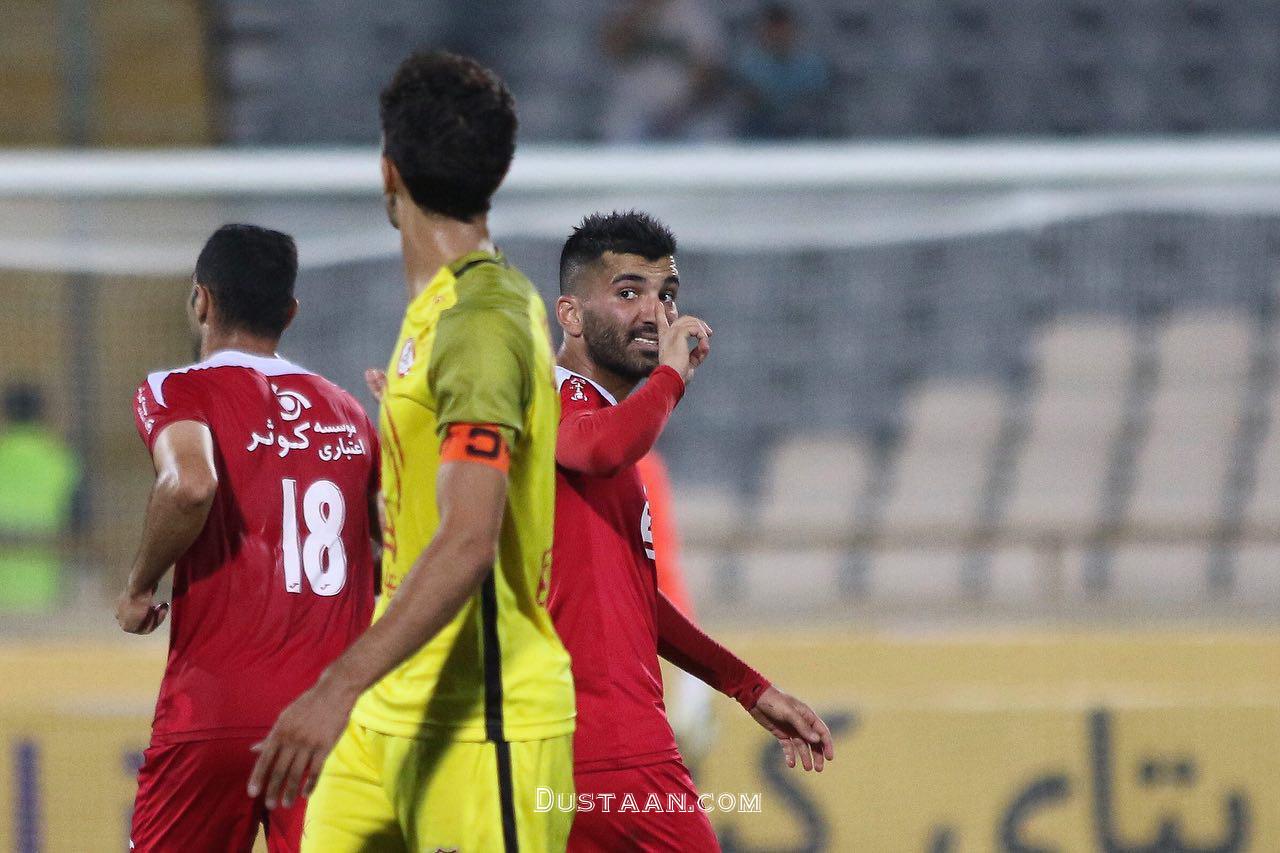 زشت ترین صحنه بازی پرسپولیس ونفت/عکس