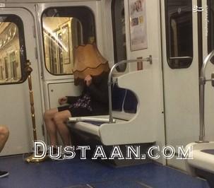 تصاویری از مسافرانی عجیب در مترو