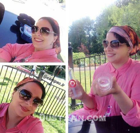 خارج گردی روشنک عجمیان در تعطیلات تابستان
