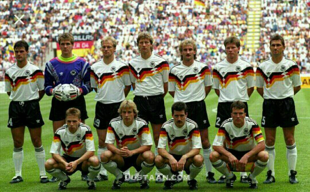 تصویری خاطره انگیز از تیم ملی آلمان در جام جهانی 1990