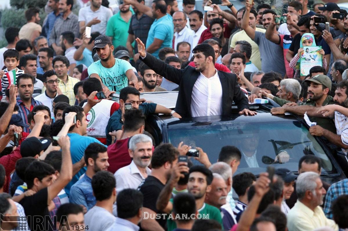 اخبار,اخبار ورزشی ونتایج مسابقات, استقبال مردم جویبار از نابغه کشتی آزاد