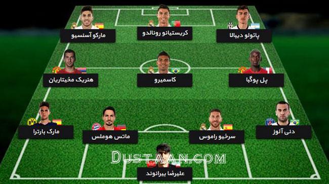 دروازه بان پرسپولیسی در کنار رونالدو/عکس