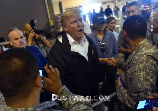 اخبار,عکس خبری,سفر ترامپ و همسرش به مناطق سیل‌زده تگزاس