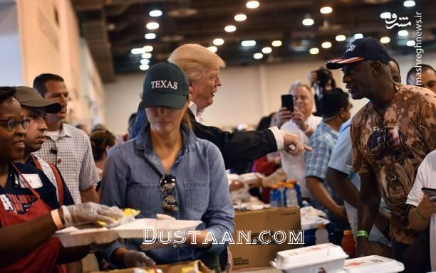 اخبار,عکس خبری,سفر ترامپ و همسرش به مناطق سیل‌زده تگزاس