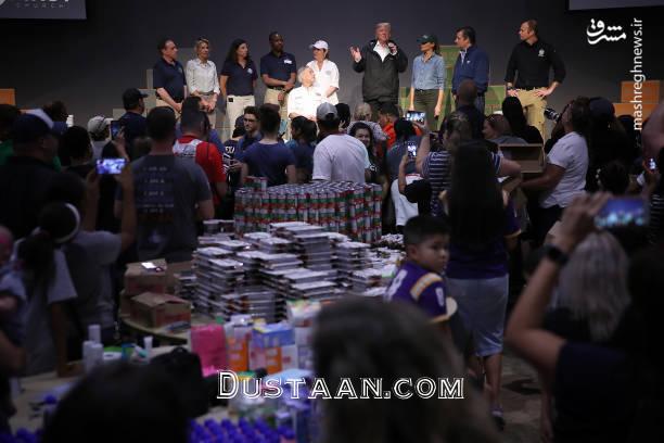 اخبار,عکس خبری,سفر ترامپ و همسرش به مناطق سیل‌زده تگزاس