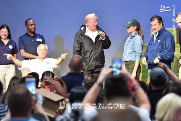 اخبار,عکس خبری,سفر ترامپ و همسرش به مناطق سیل‌زده تگزاس