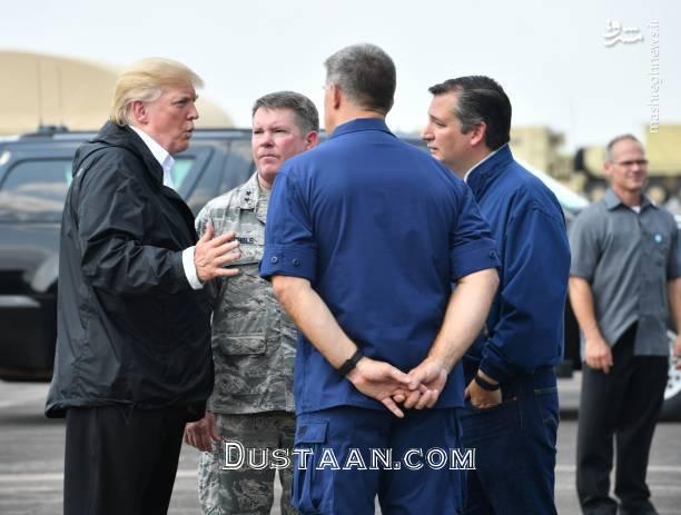 اخبار,عکس خبری,سفر ترامپ و همسرش به مناطق سیل‌زده تگزاس