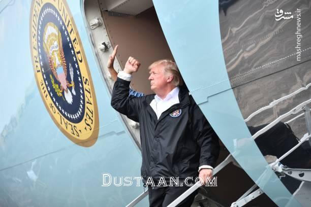 اخبار,عکس خبری,سفر ترامپ و همسرش به مناطق سیل‌زده تگزاس