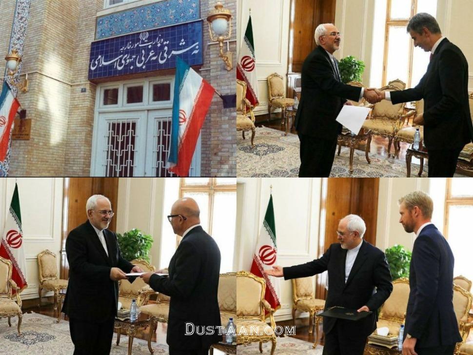دیدار سفیران سوئیس، نروژ و یونان در تهران با ظریف /عکس