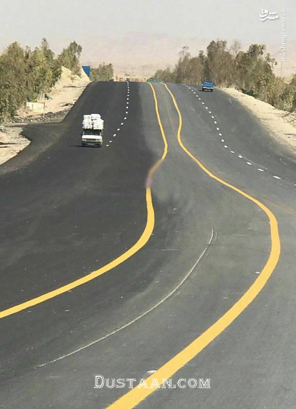 عکس/ عجیب ترین خطکشی جاده ای دنیا در ایران!