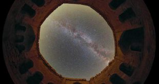 پهنه راه شیری بر فراز آسمان قم +عکس