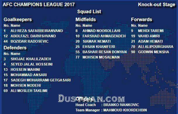 بازیکنان پرسپولیس مقابل الهلال/عکس