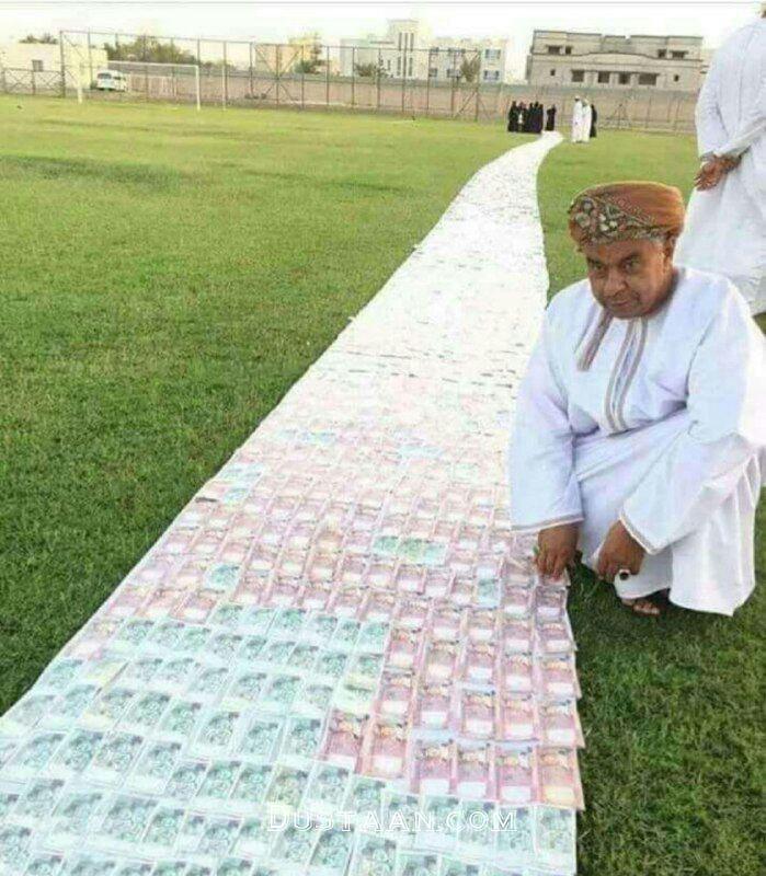 www.dustaan.com-فرش پول دومیلیون دلاری زیر پای عروس خانم +عکس