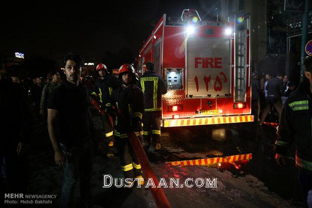 آتش‌سوزی در ‌انبار چوب میدان سعیدی قم