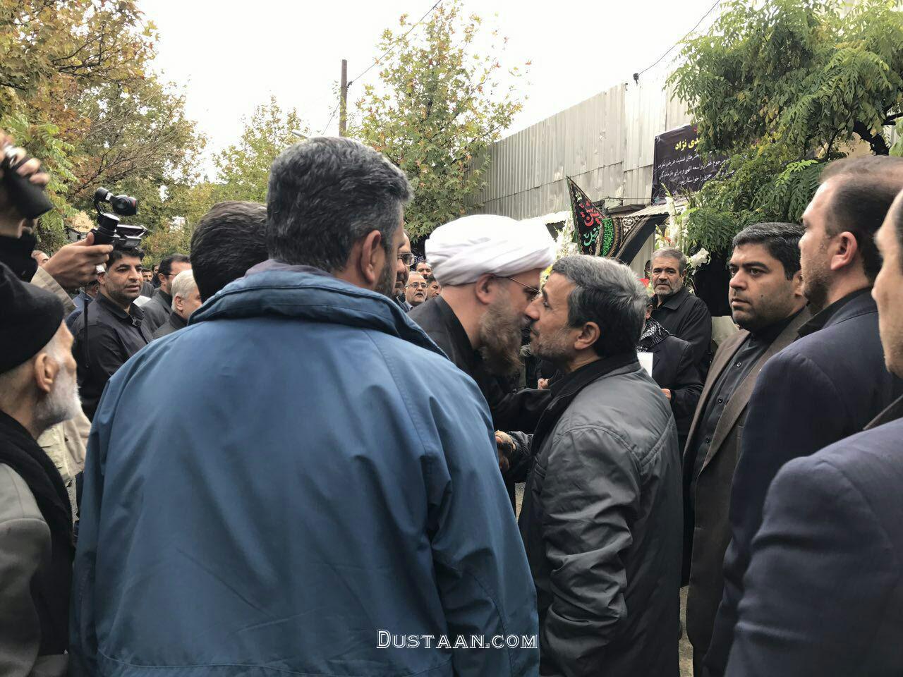 www.dustaan.com-احمدی نژاد در مراسم تشییع برادرش داوود +عکس