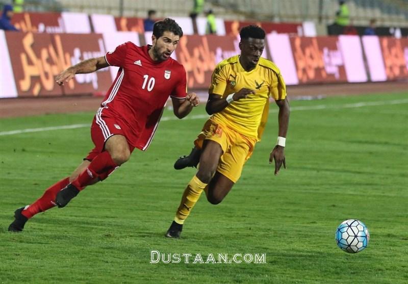 دیدار تیم ملی فوتبال ایران و توگو و کریم انصاری فرد