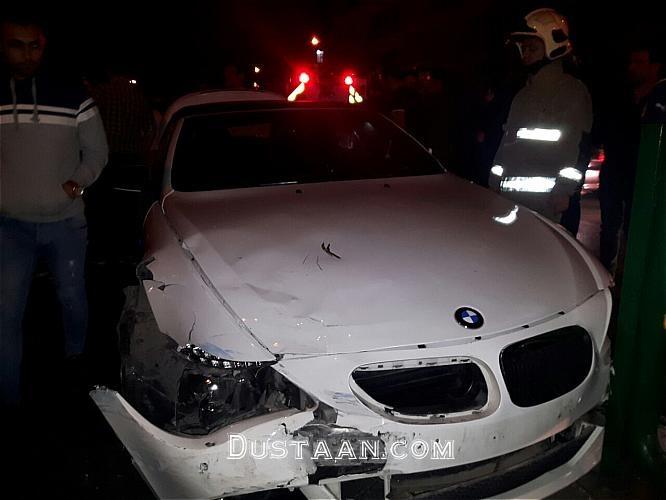 www.dustaan.com-تصادف شدید ب‌ام‌و با خودرو پرشیا در خیابان نیروی هوایی +تصاویر