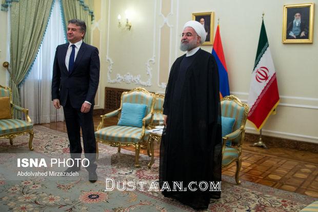 www.dustaan.com-دیدار روحانی با نخست وزیر ارمنستان + تصاویر