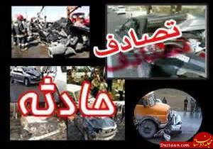www.dustaan.com-تصادف مرگبار تریلی و پراید در جهرم +عکس