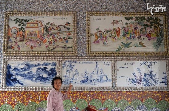 زن چینی که یک کاخ سرامیکی شخصی برای خود ساخت+تصاویر