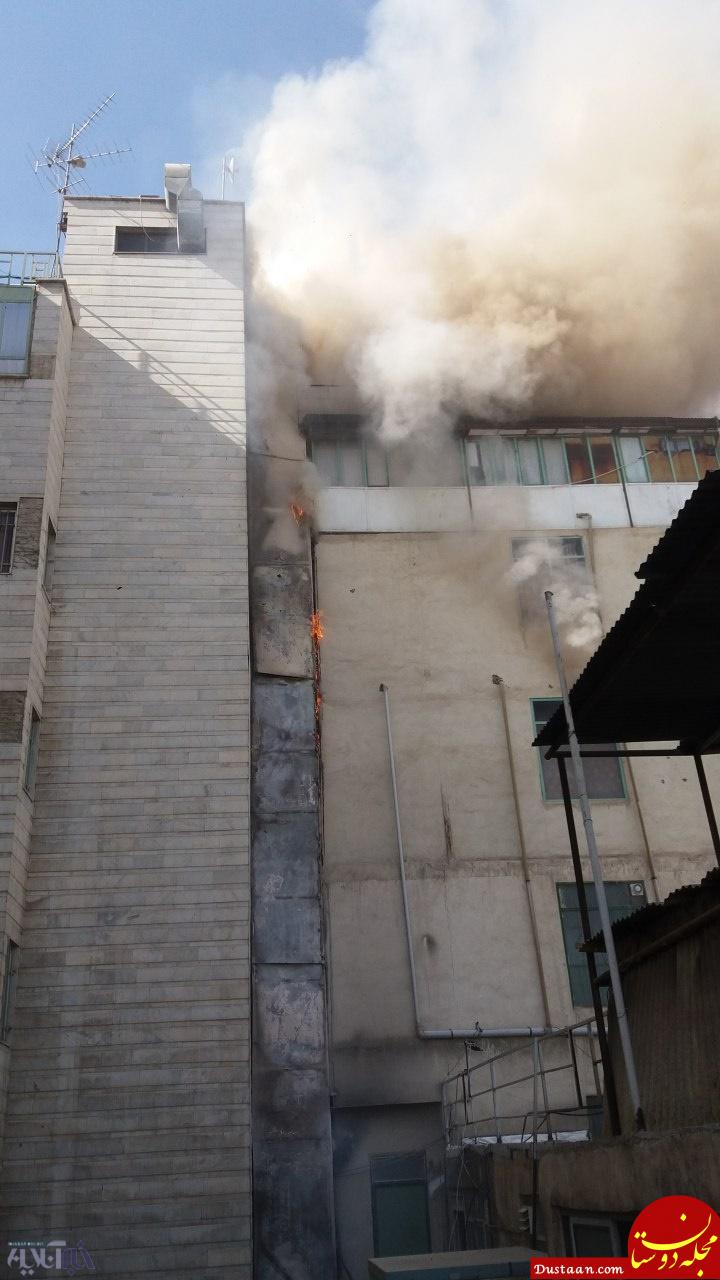 www.dustaan.com-جزئیات آتش‌سوزی در بیمارستان سیدالشهدا تهران +عکس