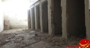 زندان داعش در طبقه پایین استادیوم اصلی شهر رقه سوریه
