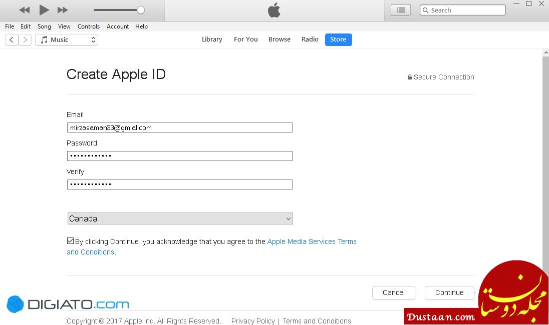 آموزش قدم به قدم ساخت اپل آیدی مطابق با آخرین تغییرات آیتونز