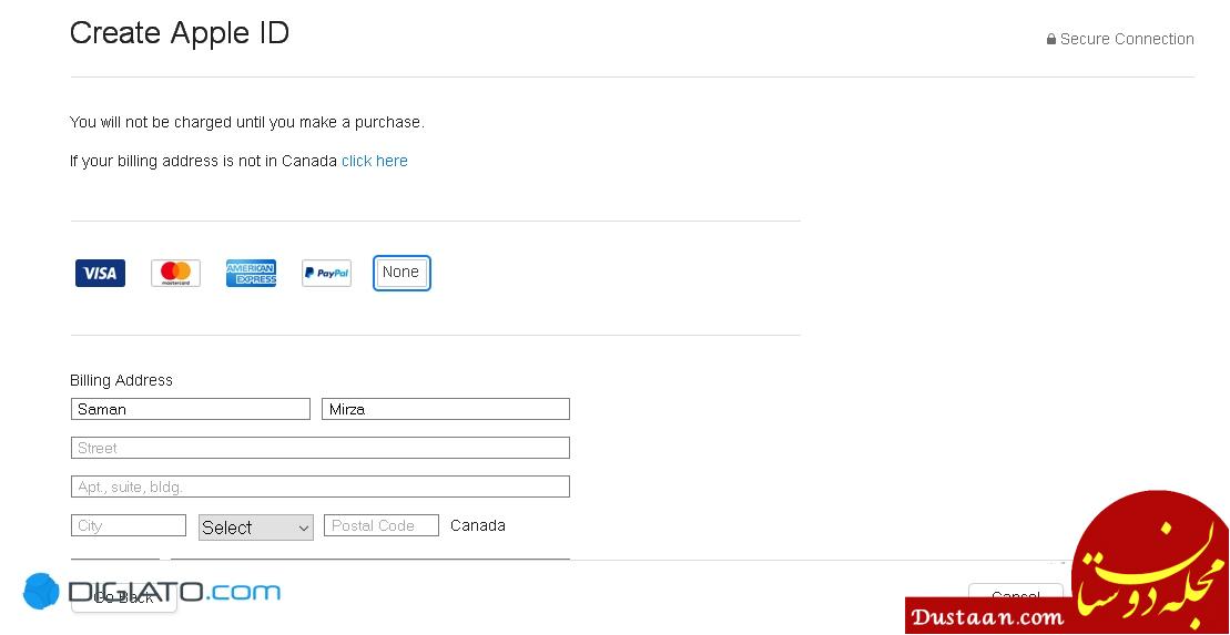 آموزش قدم به قدم ساخت اپل آیدی مطابق با آخرین تغییرات آیتونز