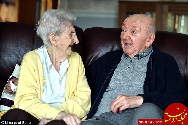 Devoted mother Ada Keating has joined her son Tom (pictured together) at Moss View care home in Huyton, Liverpool to help workers looks after her 80-year-old son