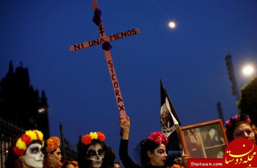 تظاهرات مکزیکی‌ها در اعتراض به خشونت‌ علیه زنان