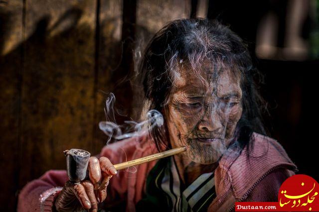 www.dustaan.com-خالکوبی زنان میانمار در عکس روز نشنال جئوگرافیک +عکس