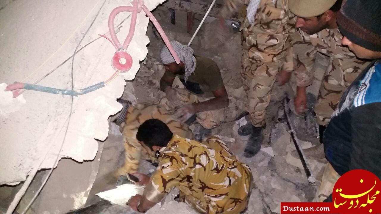 نجات مردم از زیر آوار توسط تکاوران ارتش + تصاویر