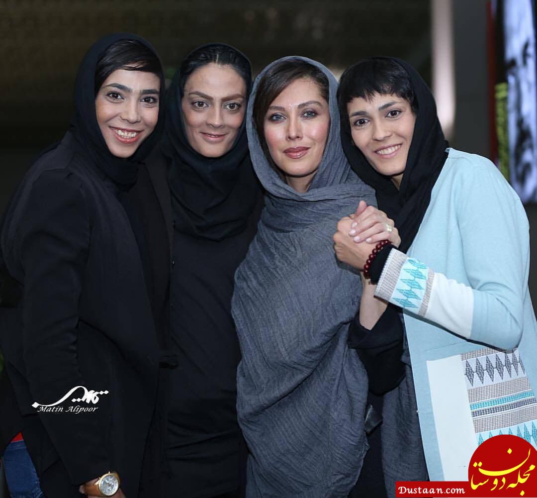 مهتاب کرامتى و خواهران منصوریان در حاشیه اکران فیلم صفر تا سکو 
