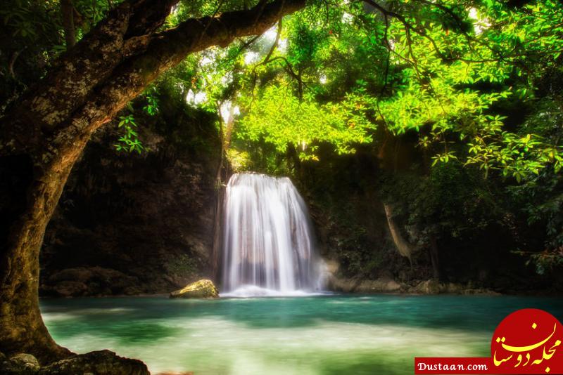 آب این آبشار شما را تبدیل به سنگ می کند! + عکس