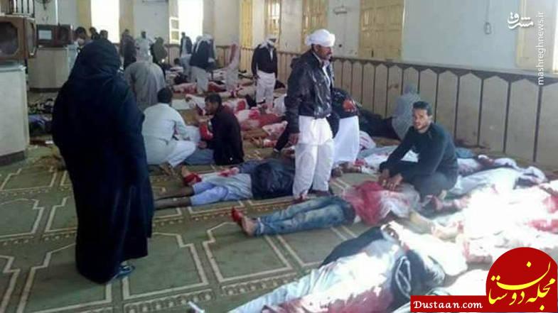 اولین تصاویر منتشر شده از حمله خونین تروریستی در مصر 