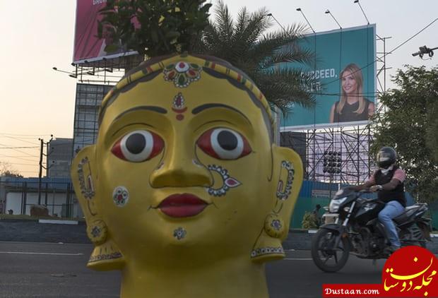 تصاویری از بیلبورد ایوانکا ترامپ در خیابان‌های هند