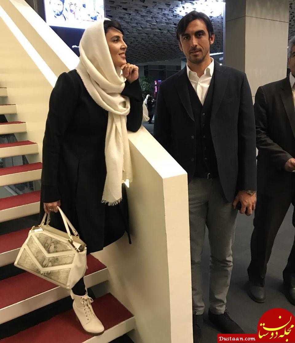 کاپیتان استقلال و لیلا بلوکات در مراسم اکران خصوصی انزوا