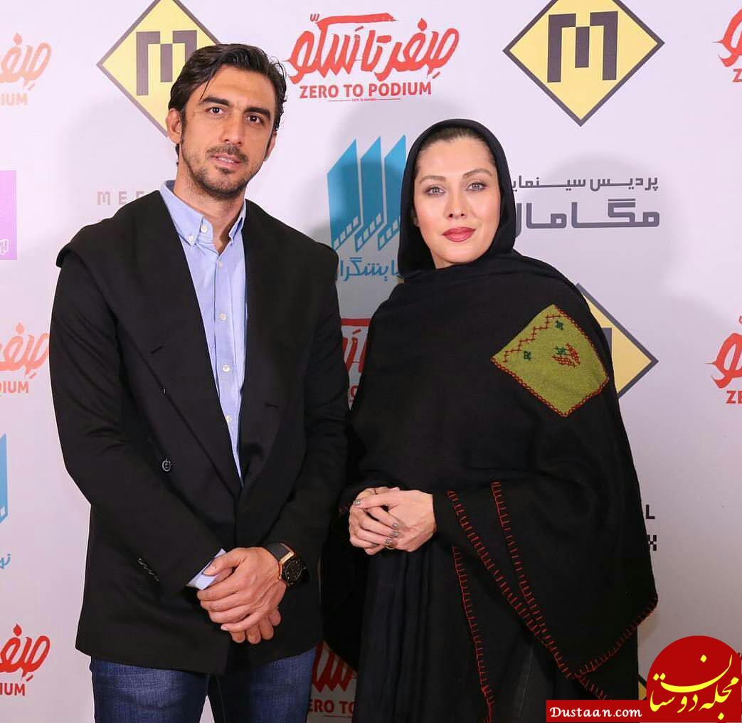 مهدی رحمتی و مهتاب کرامتی در مراسم اکران صفر تا سکو +عکس
