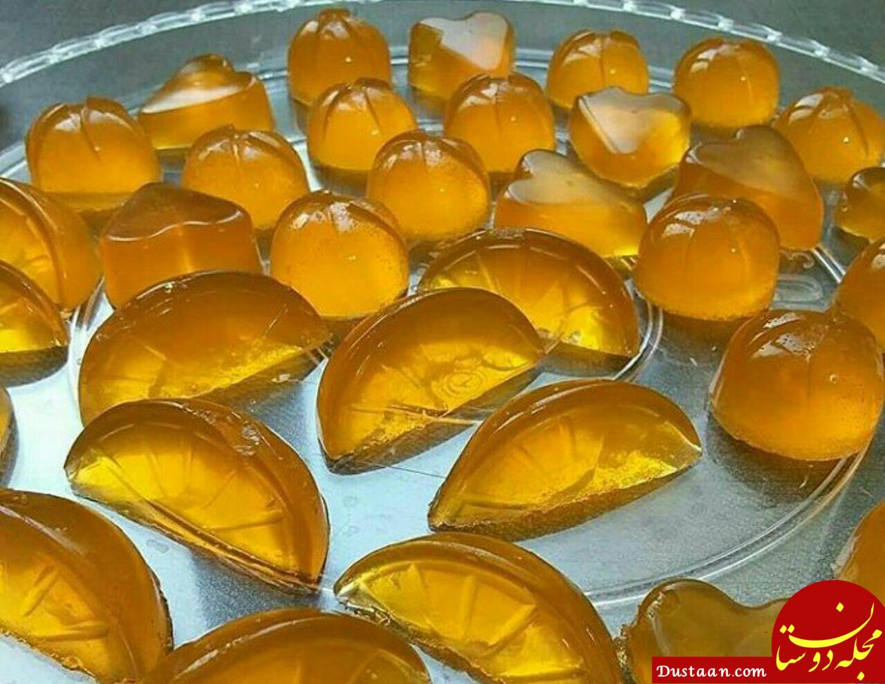 طرز تهیه پاستیل پرتقالی بدون شکر