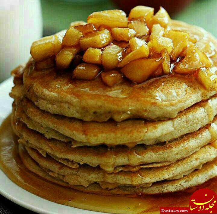 پنکیک سیب و دارچین