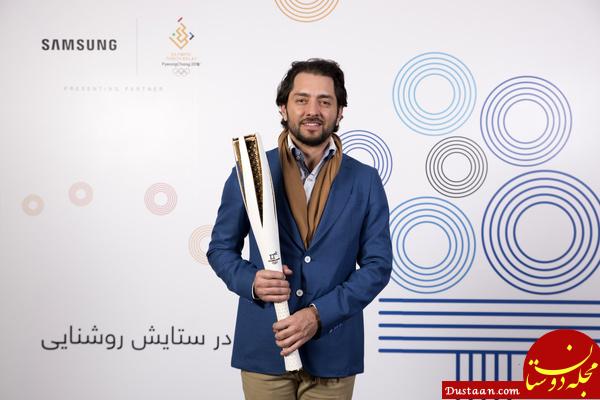 مشعل المپیک در دستان بهرام رادان