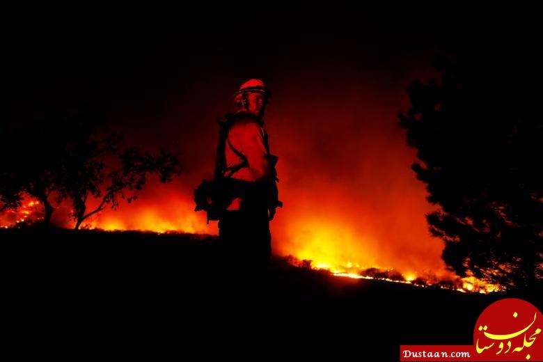 آتش سوزی گسترده کالیفرنیا در آخرین روزهای سال میلادی +عکس