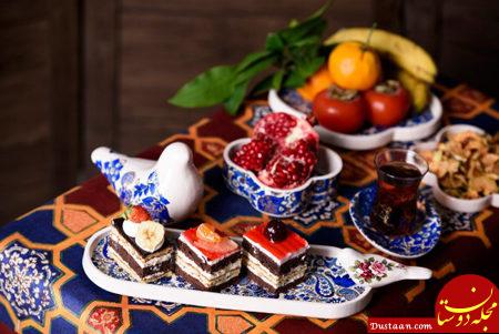 www.dustaan.com تزئین میز شب یلدا به سبک سنتی و بسیار زیبا +تصویر