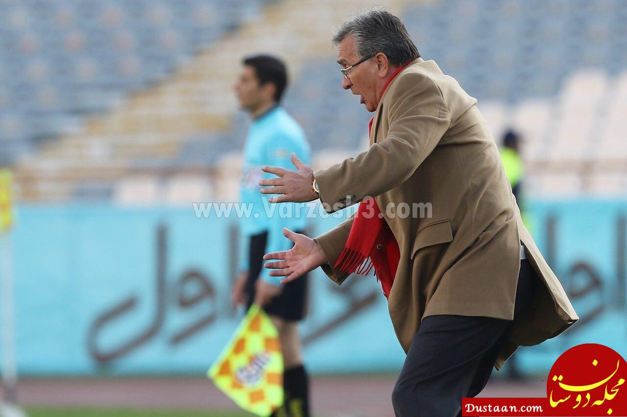www.dustaan.com-عصبانیت برانکو پس از دریافت گل اول پرسپولیس + عکس